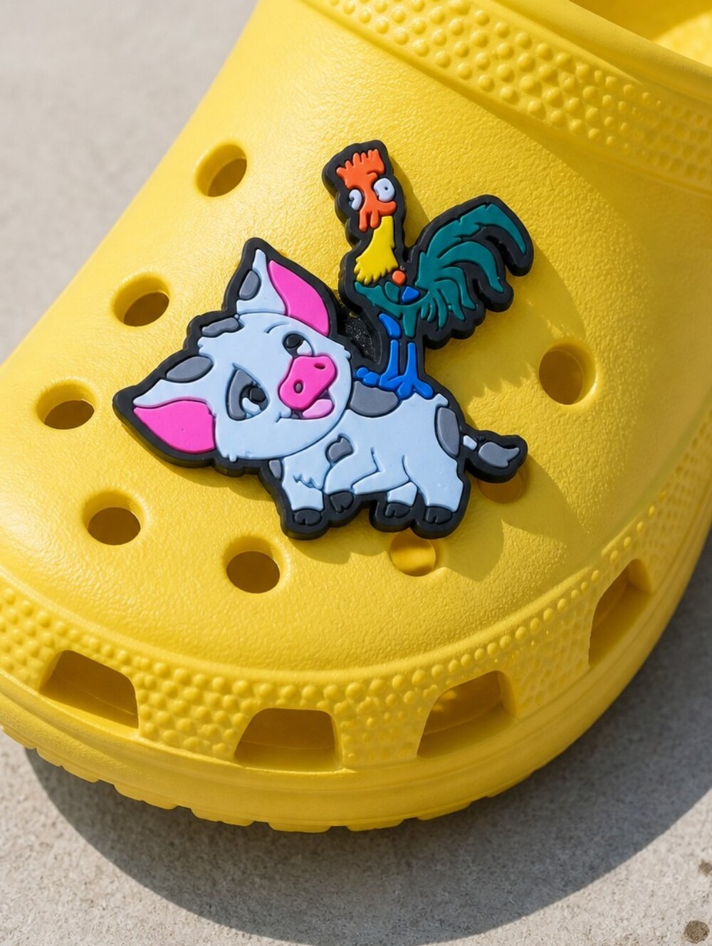 Moana Heihei Pua Croc Shoe Charm Cartoon Jibbitz Style Accessories Crocs Disney